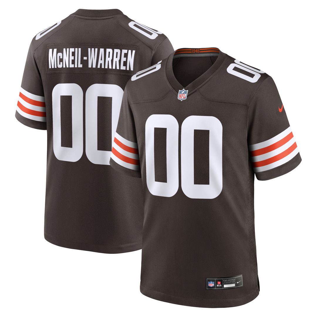 Emmanuel McNeil - Warren Cleveland Browns Game Jersey - Brown