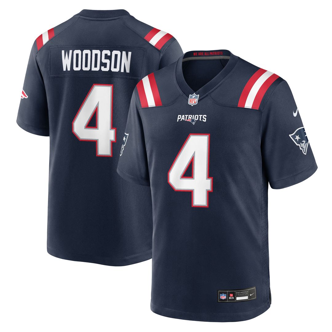 Craig Woodson New England Patriots Team Game Jersey - Navy