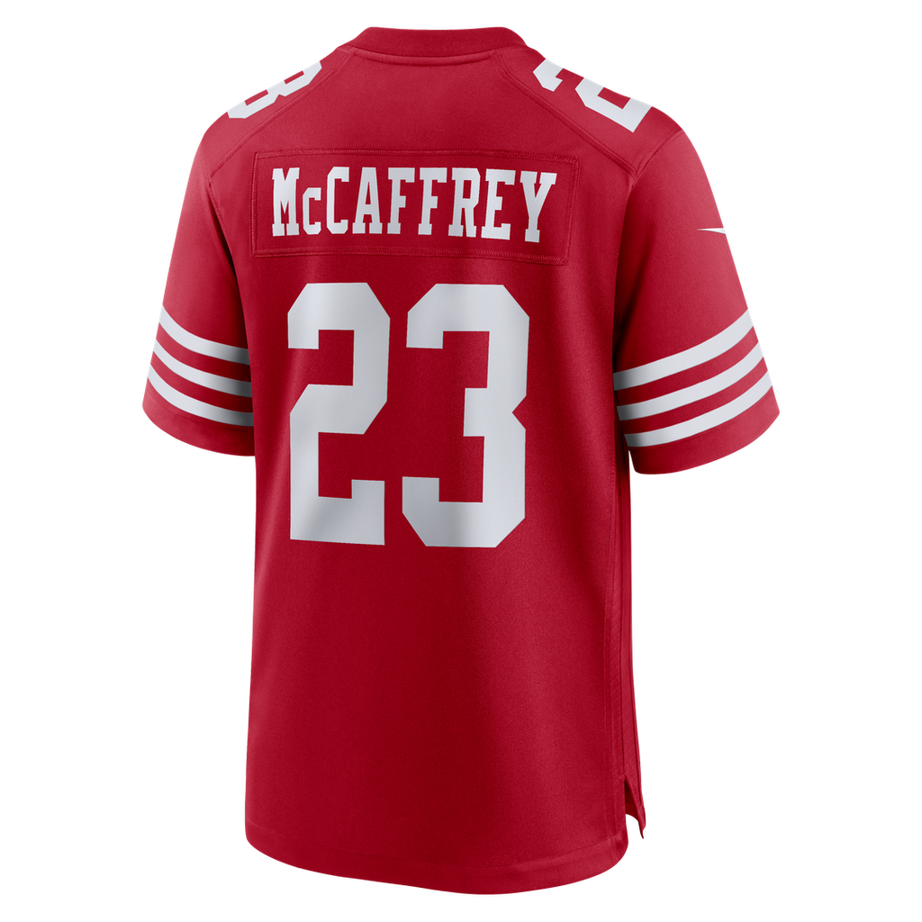 Christian McCaffrey San Francisco 49ers Game Player Jersey - Scarlet