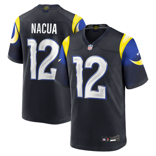 Puka Nacua Los Angeles Rams Rivalries Collection Game Jersey - Dark Blue
