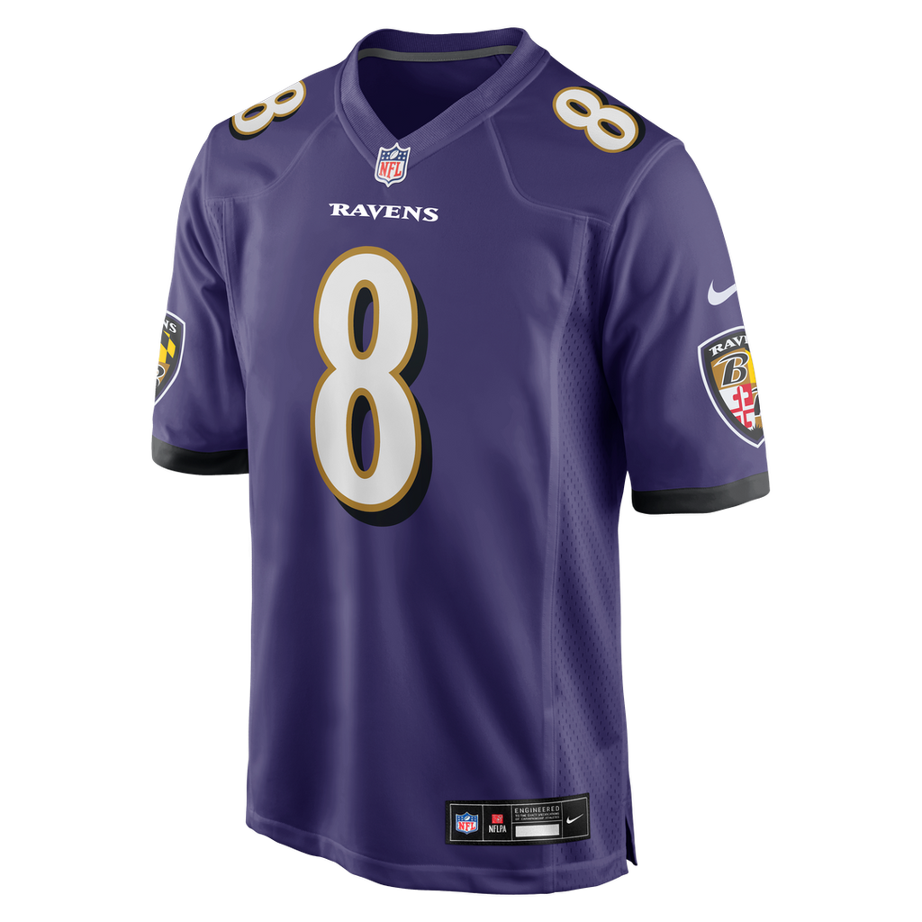 Lamar Jackson Baltimore Ravens Game Jersey - Purple