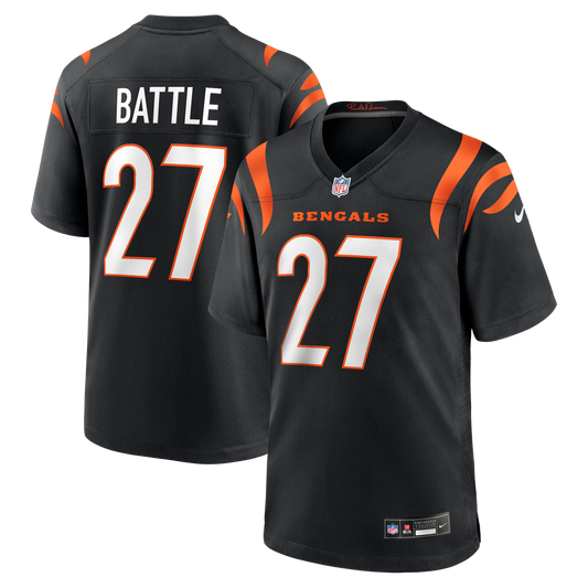 Jordan Battle Cincinnati Bengals Team Game Jersey - Black