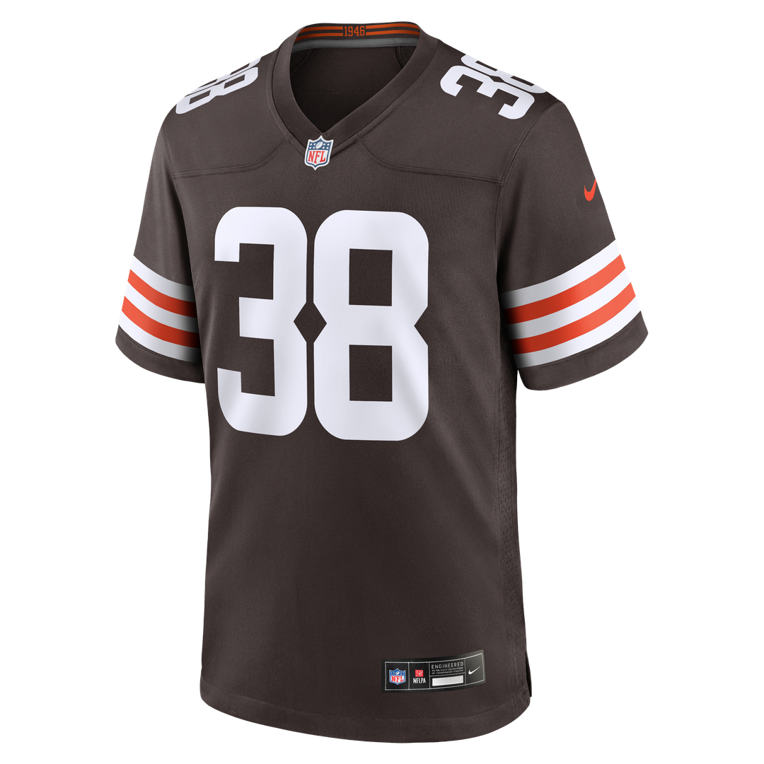 Jaleel McLaughlin Cleveland Browns Team Game Jersey - Brown
