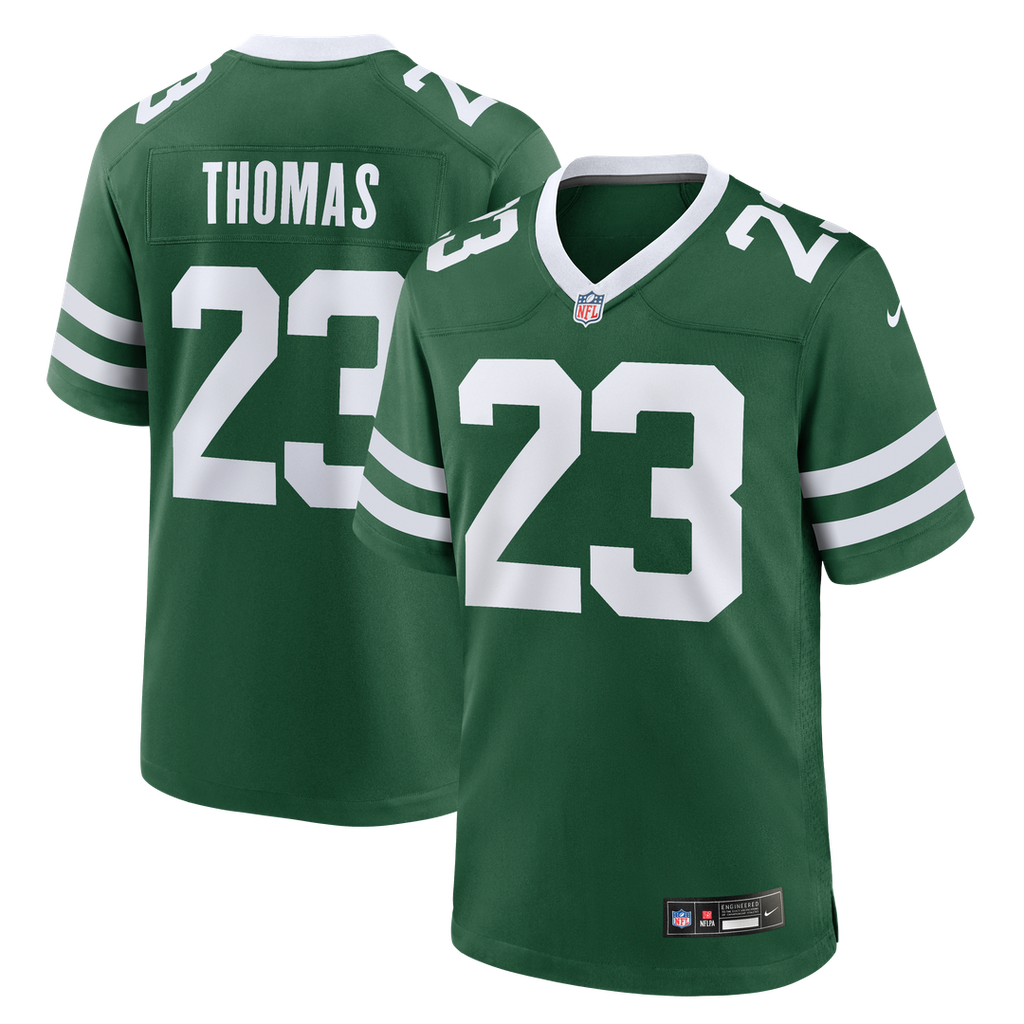 Azareye'h Thomas New York Jets Team Game Jersey - Legacy Green