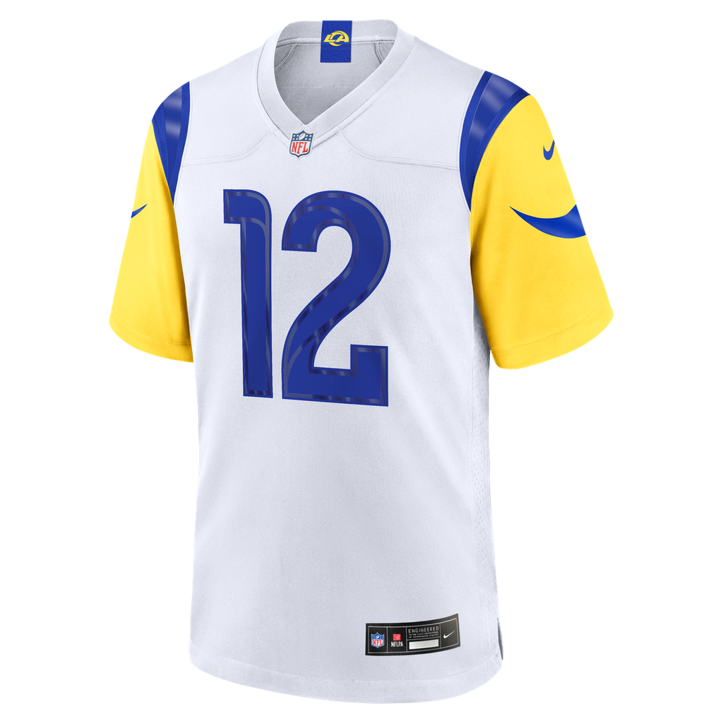 Puka Nacua Los Angeles Rams White Game Player Jersey - White