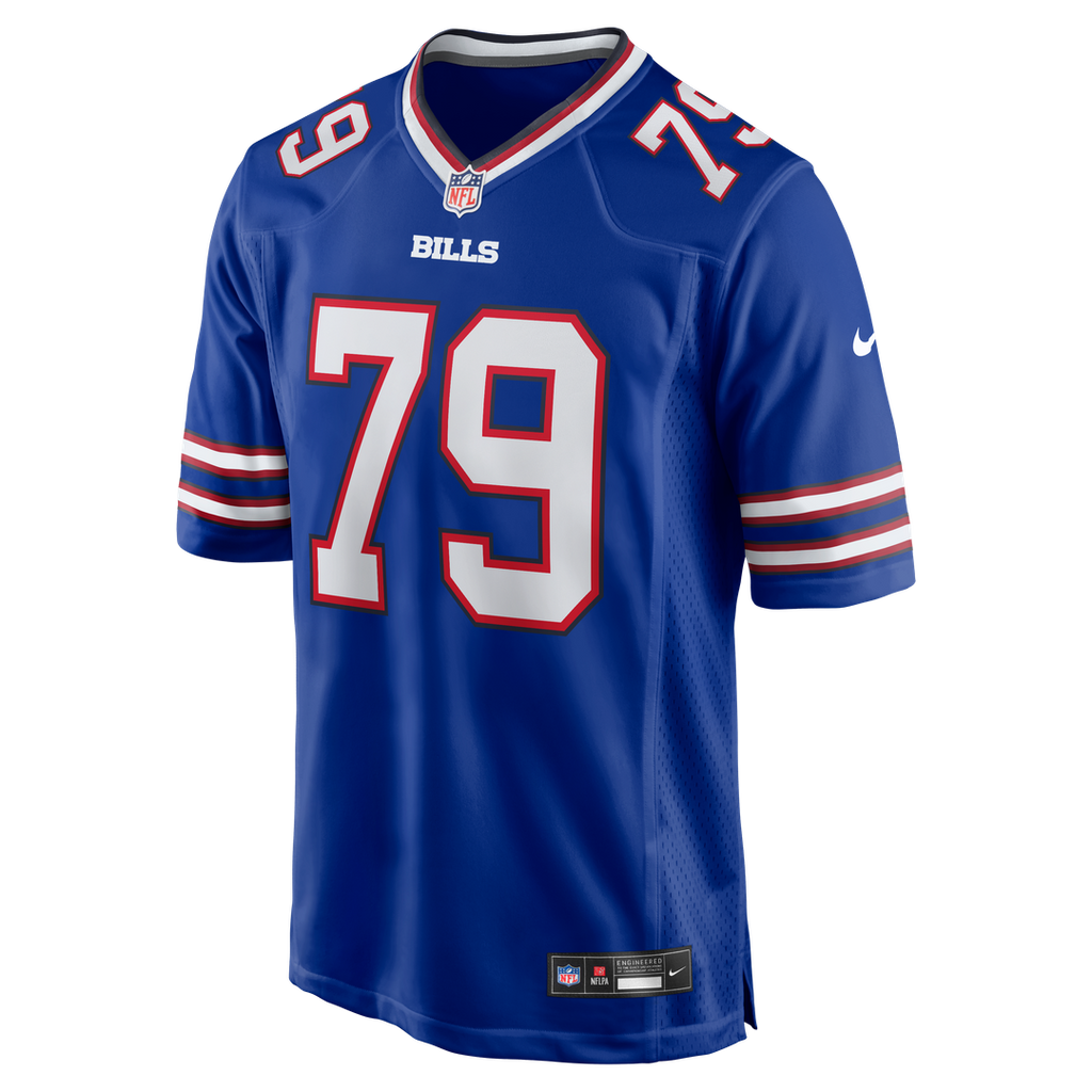 Ruben Brown Buffalo Bills Game Retired Player Jersey - Royal