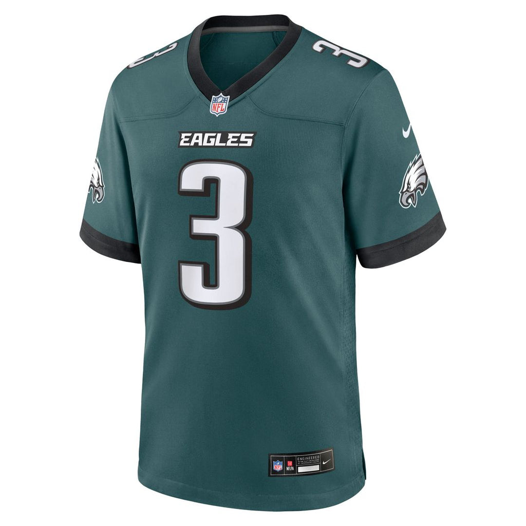 Nolan Smith Jr. Philadelphia Eagles Team Game Jersey - Midnight Green