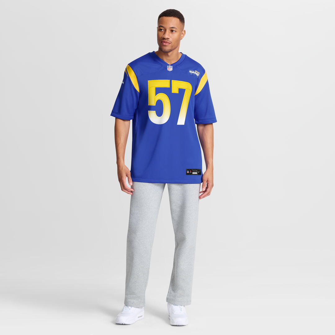 Ty Hamilton Los Angeles Rams Team Game Jersey - Royal