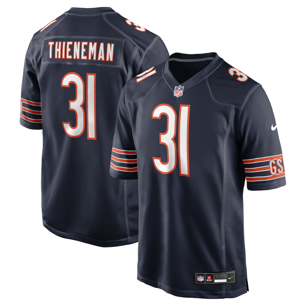 Dillon Thieneman Chicago Bears Team Game Jersey - Navy