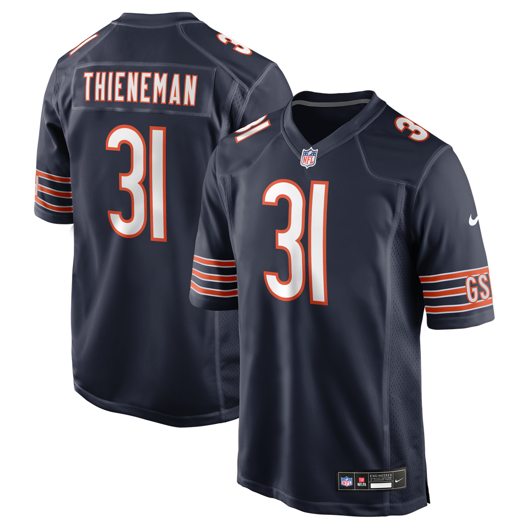 Dillon Thieneman Chicago Bears Team Game Jersey - Navy