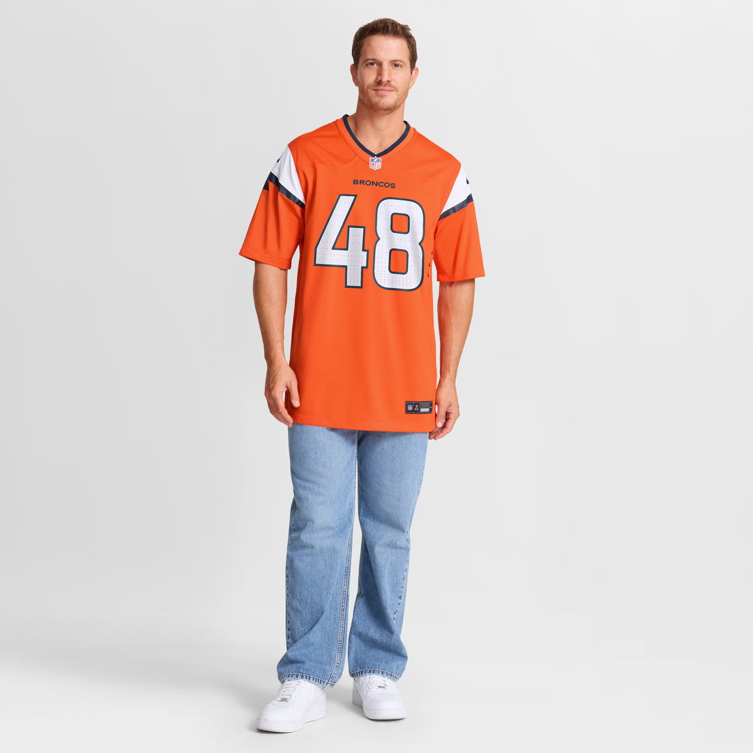 Mitchell Fraboni Denver Broncos Team Game Jersey - Orange