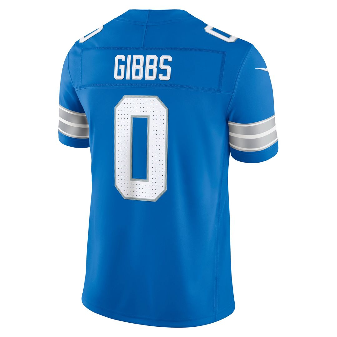 Jahmyr Gibbs Detroit Lions Alternate Vapor F.U.S.E. Stitched Limited Jersey - Black