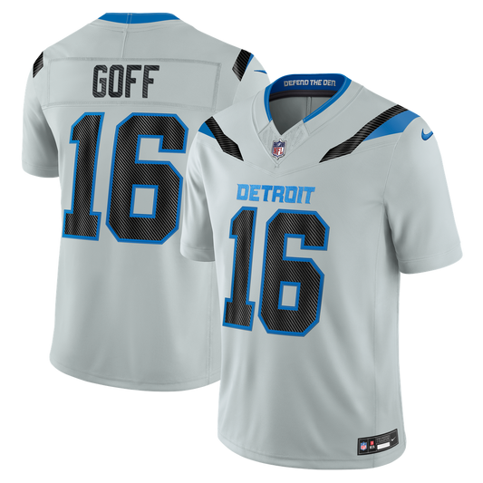 Jared Goff Detroit Lions 2026 Rivalries Collection Stitched Limited Jersey - Silver