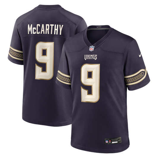 J.J McCarthy Minnesota Vikings 2026 Rivalries Collection Game Jersey - Purple