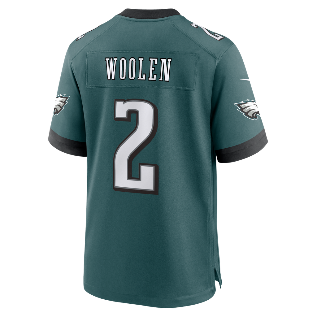Tariq Woolen Philadelphia Eagles Team Game Jersey - Midnight Green
