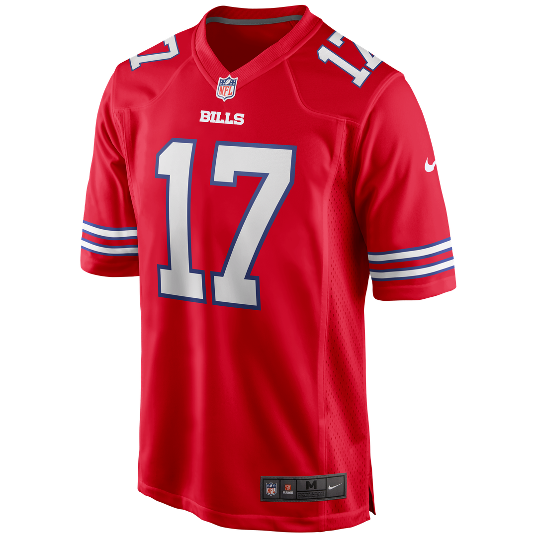 Josh Allen Buffalo Bills Alternate Game Player Jersey - Red