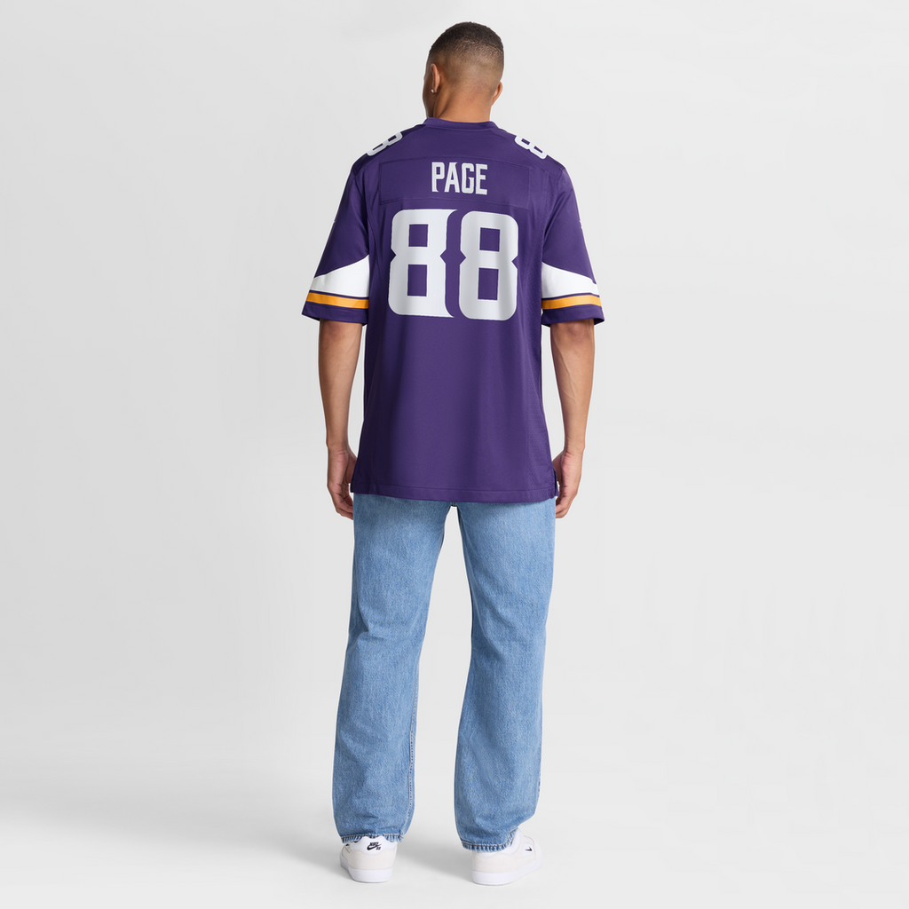 Alan Page Minnesota Vikings Game Retired Player Jersey - Purple