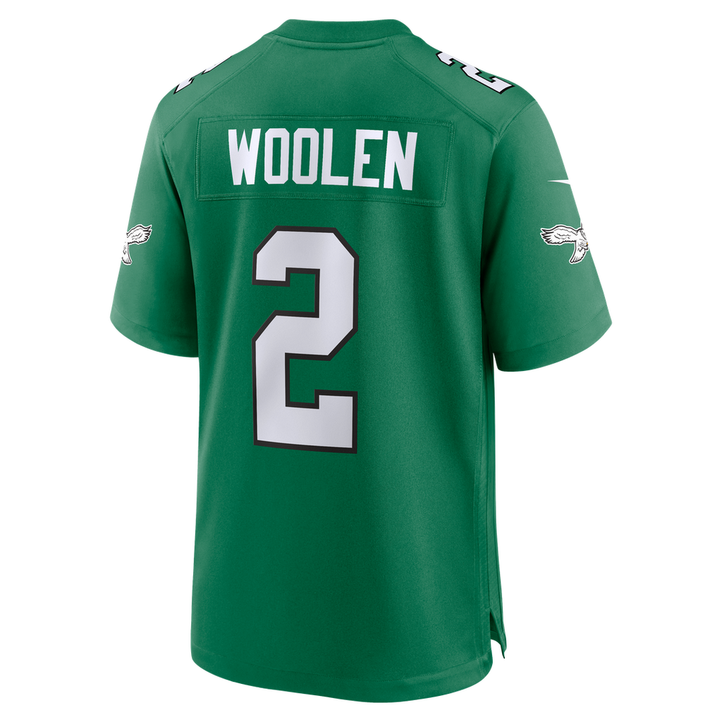 Tariq Woolen Philadelphia Eagles Team Game Jersey - Midnight Green