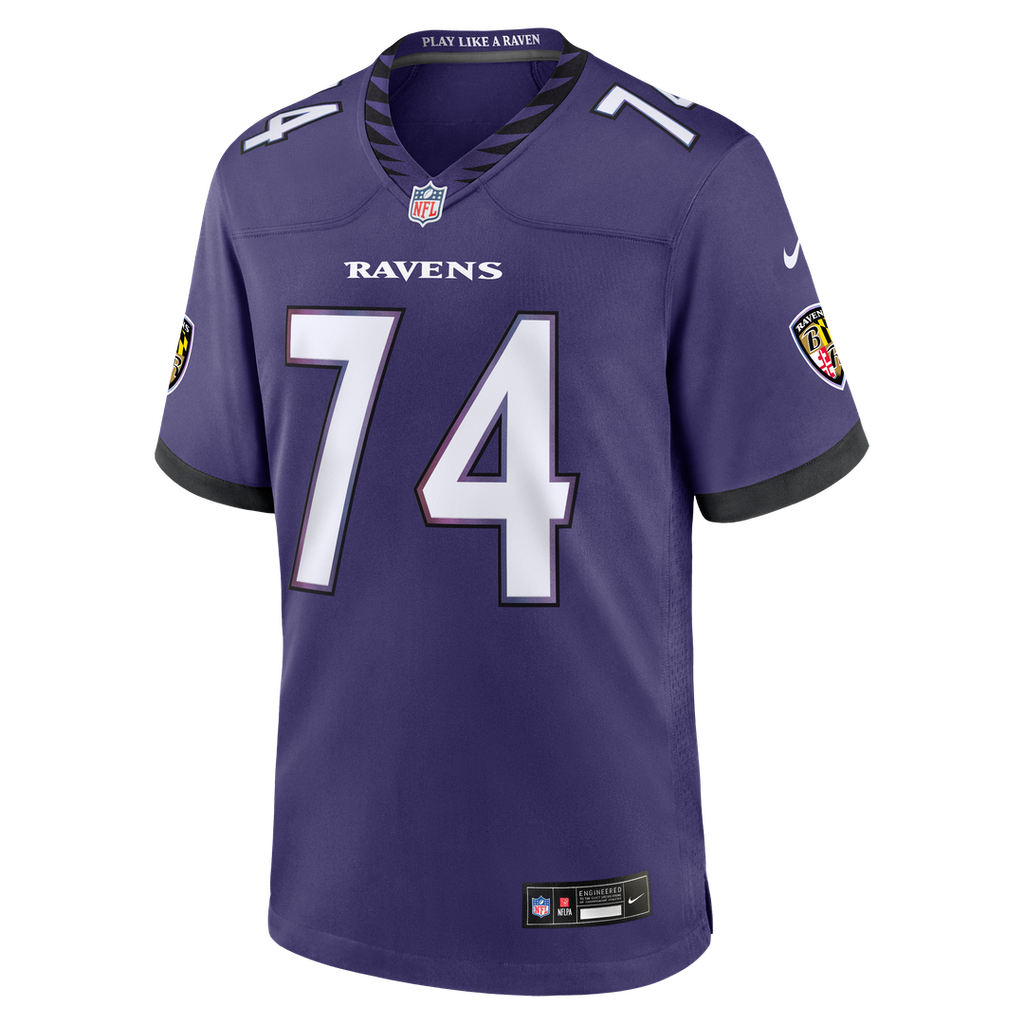 John Simpson Baltimore Ravens Team Game Jersey - Purple