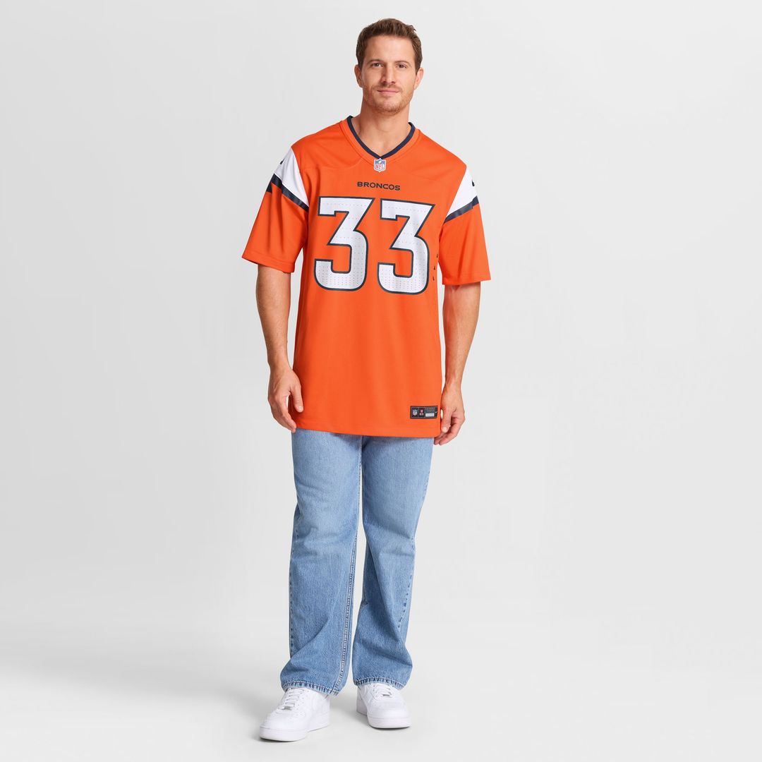 Brent Austin Denver Broncos Team Game Jersey - Orange