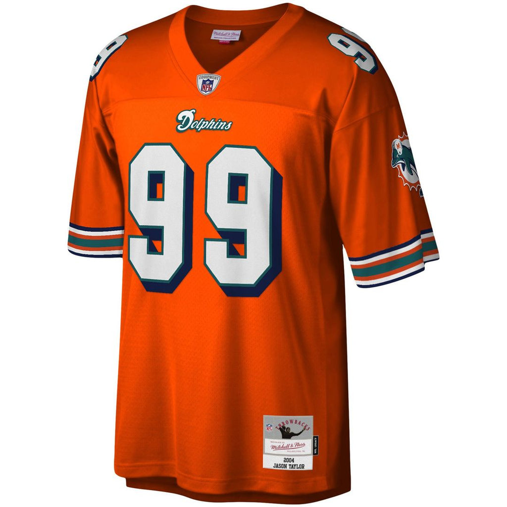 Jason Taylor Miami Dolphins Big & Tall 2004 Retired Player Replica Jersey - Orange