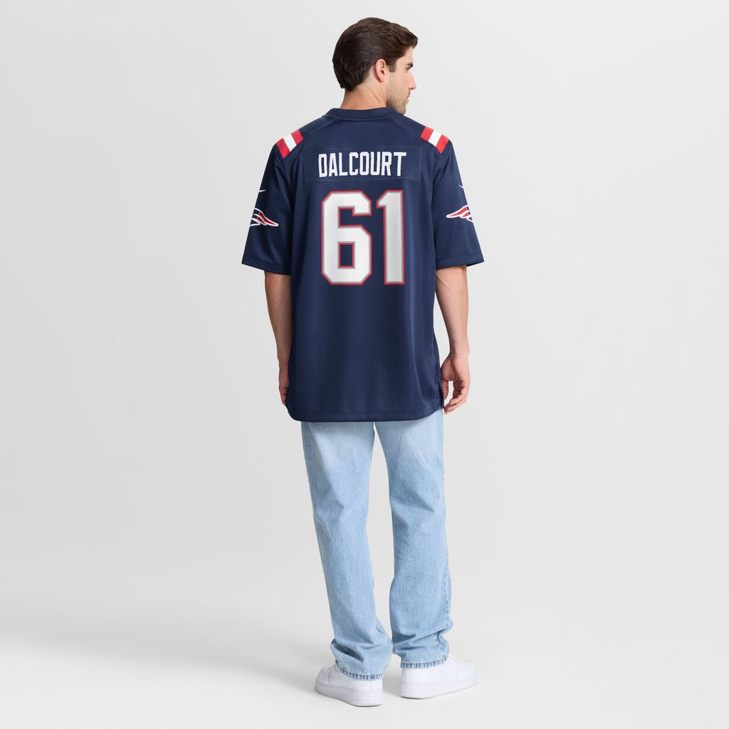 Darrian Dalcourt New England Patriots Team Game Jersey - Navy