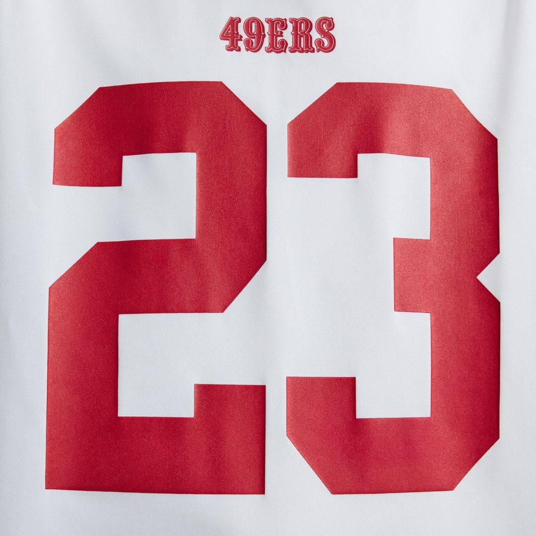 Christian McCaffrey San Francisco 49ers Game Player Jersey - Scarlet