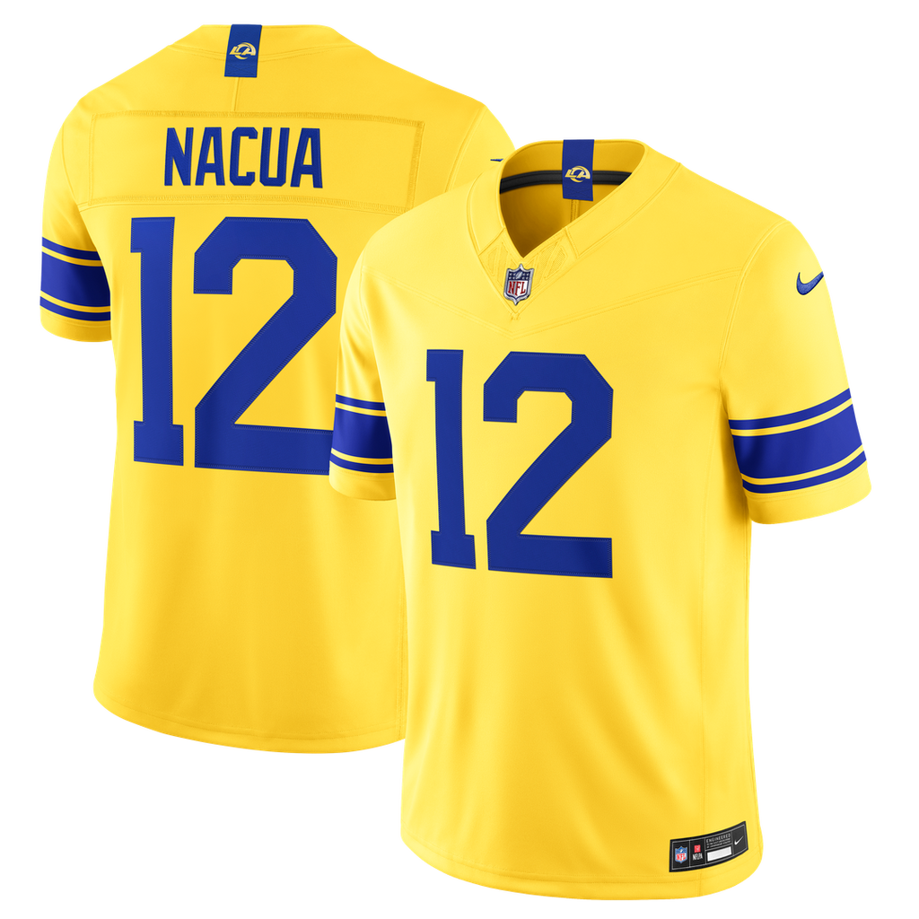 Puka Nacua Los Angeles Rams Classic Sol Vapor F.U.S.E. Stitched Limited Jersey