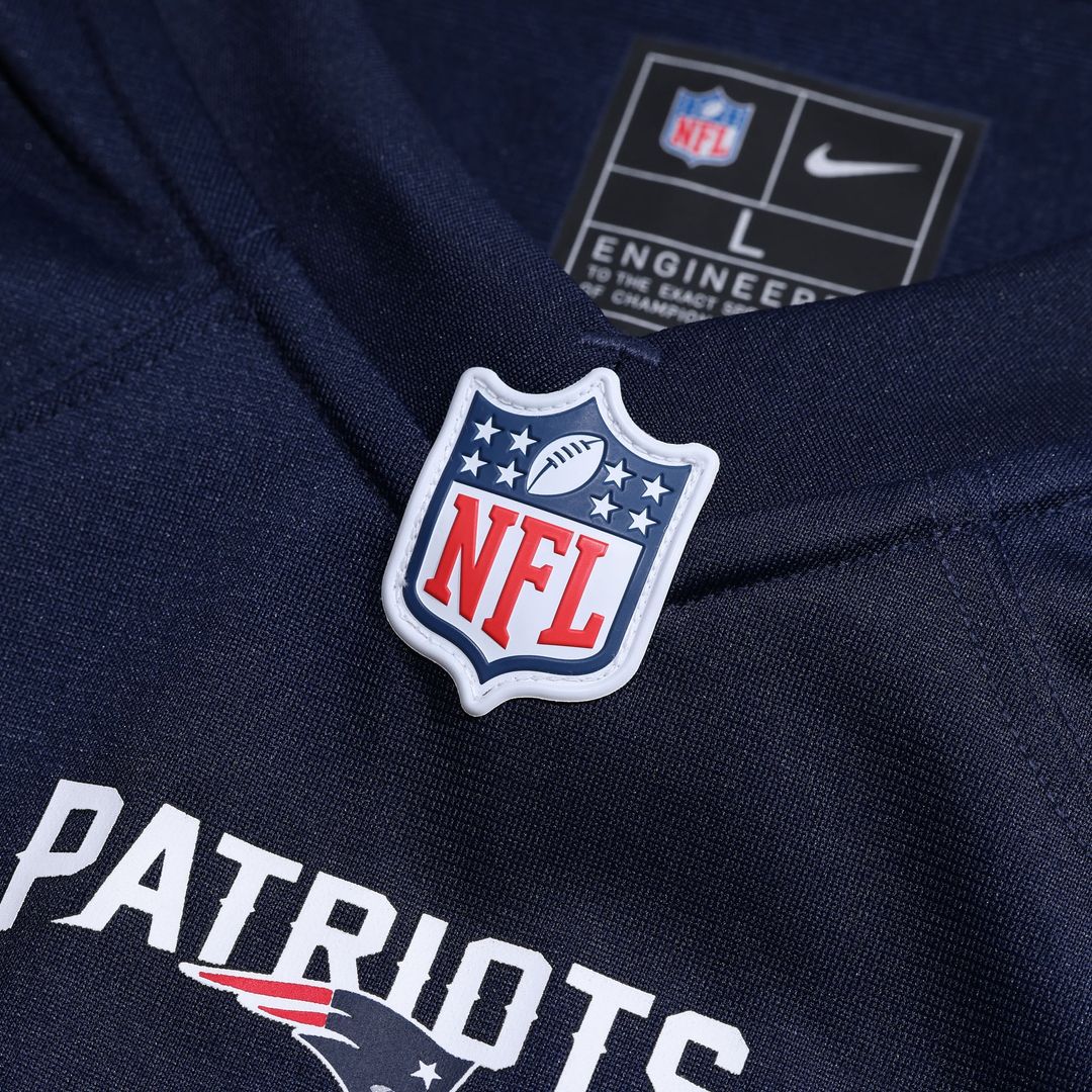 Tedy Bruschi New England Patriots Game Retired Player Jersey - Navy