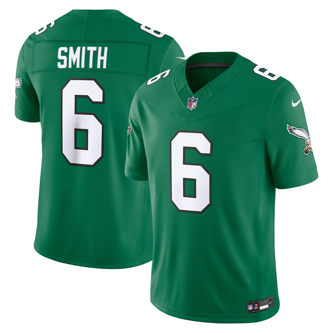 DeVonta Smith Philadelphia Eagles Team Vapor F.U.S.E. Stitched Limited Jersey - Midnight Green
