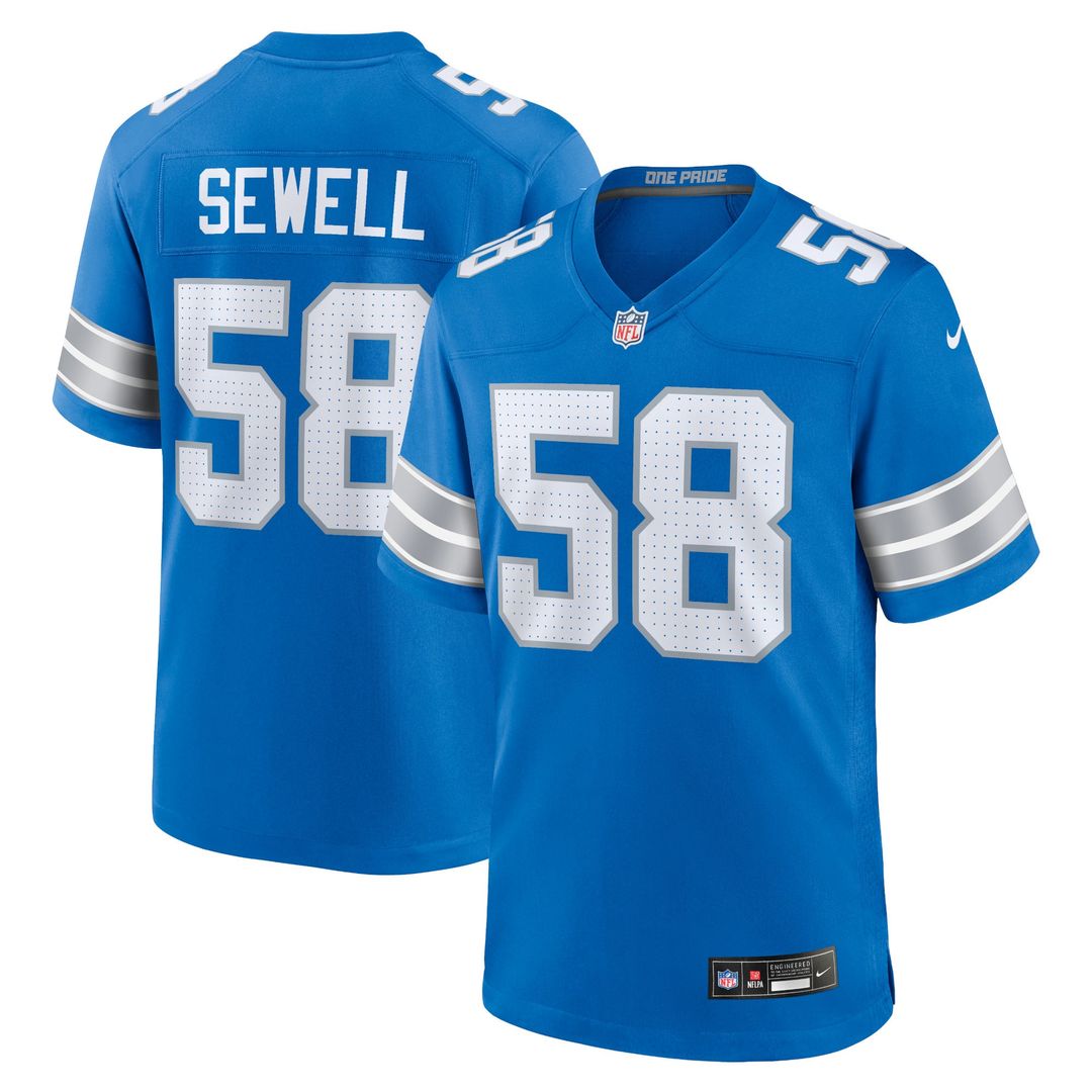 Penei Sewell Detroit Lions 2nd Alternate Game Jersey - Black