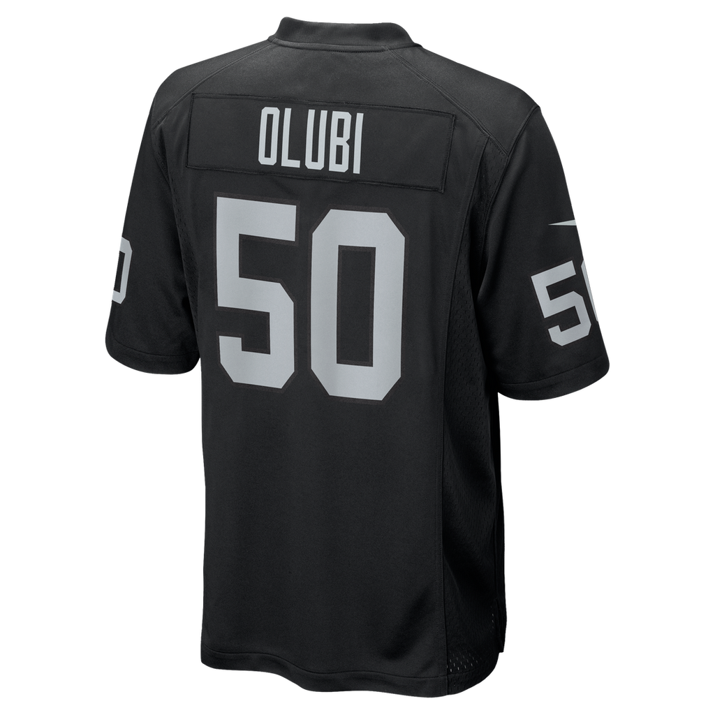 Segun Olubi Las Vegas Raiders Team Game Jersey - Black