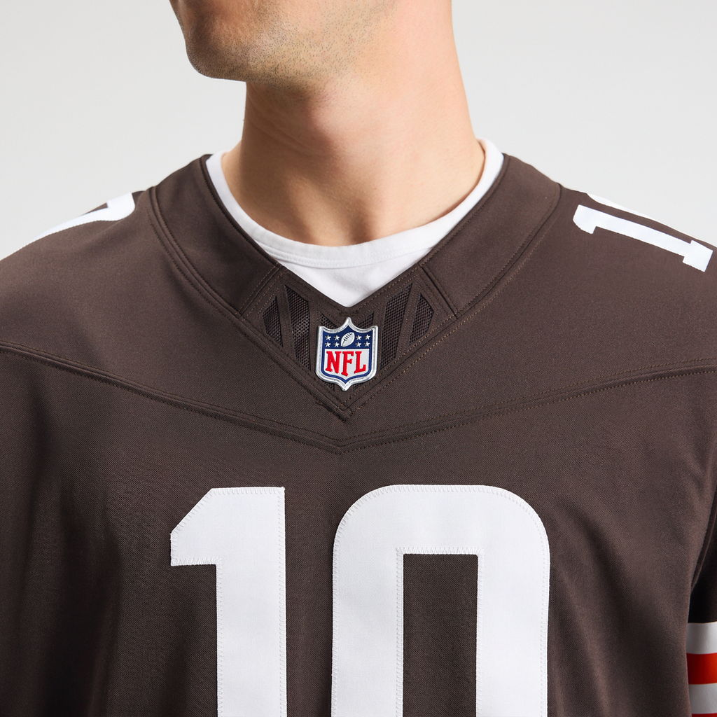 Quinshon Judkins Cleveland Browns Team Vapor F.U.S.E. Stitched Limited Jersey - Brown