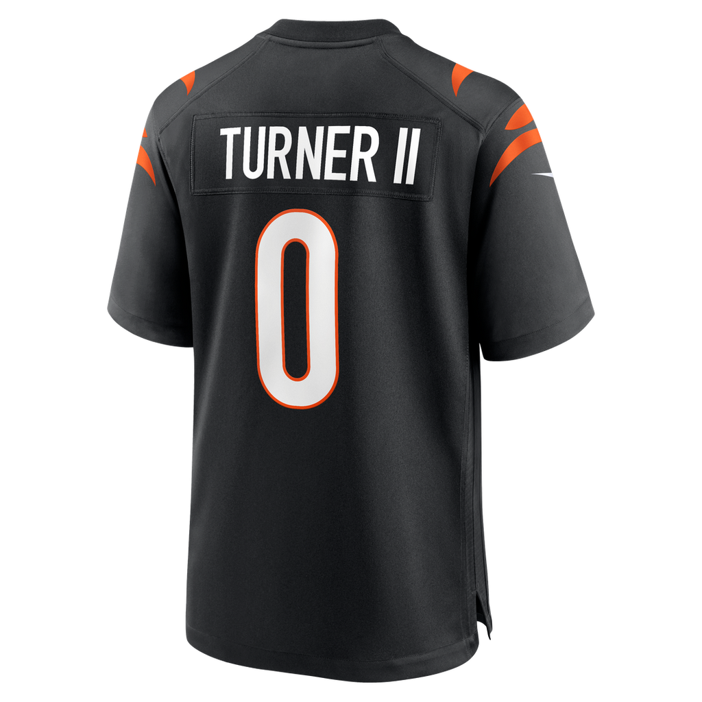 DJ Turner II Cincinnati Bengals Team Game Jersey - Black