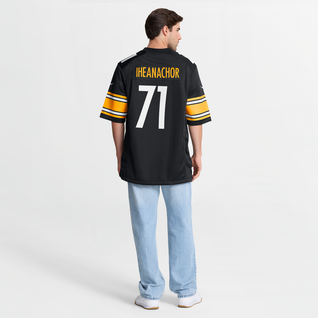 Max Iheanachor Pittsburgh Steelers Team Game Jersey - Black