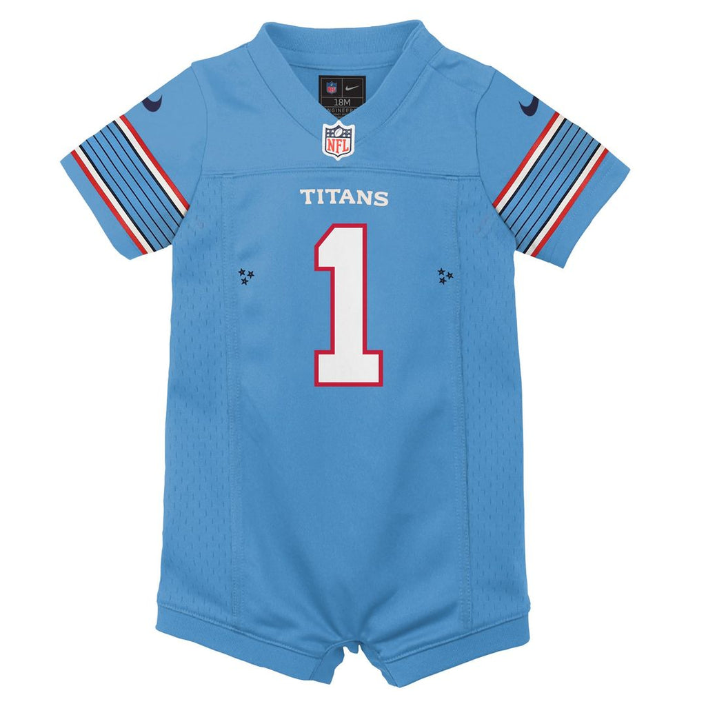 Cameron Ward Tennessee Titans Newborn Romper Game Jersey - Blue