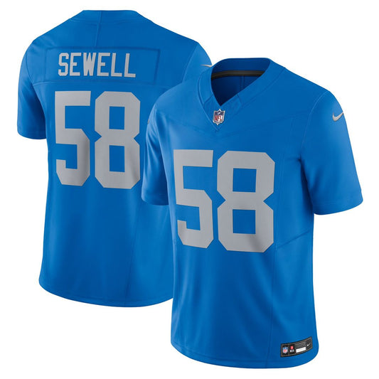 Penei Sewell Detroit Lions Vapor F.U.S.E. Alternate Limited Jersey - Blue