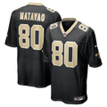 Moliki Matavao New Orleans Saints Team Game Jersey - Black
