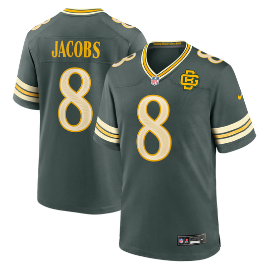 Josh Jacobs Green Bay Packers 2026 Rivalries Collection Game Jersey - Green