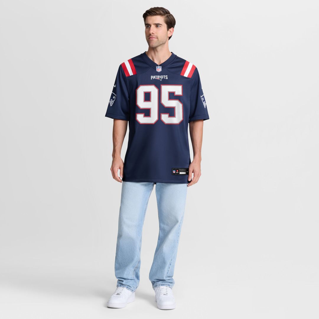 Eric Gregory New England Patriots Team Game Jersey - Navy