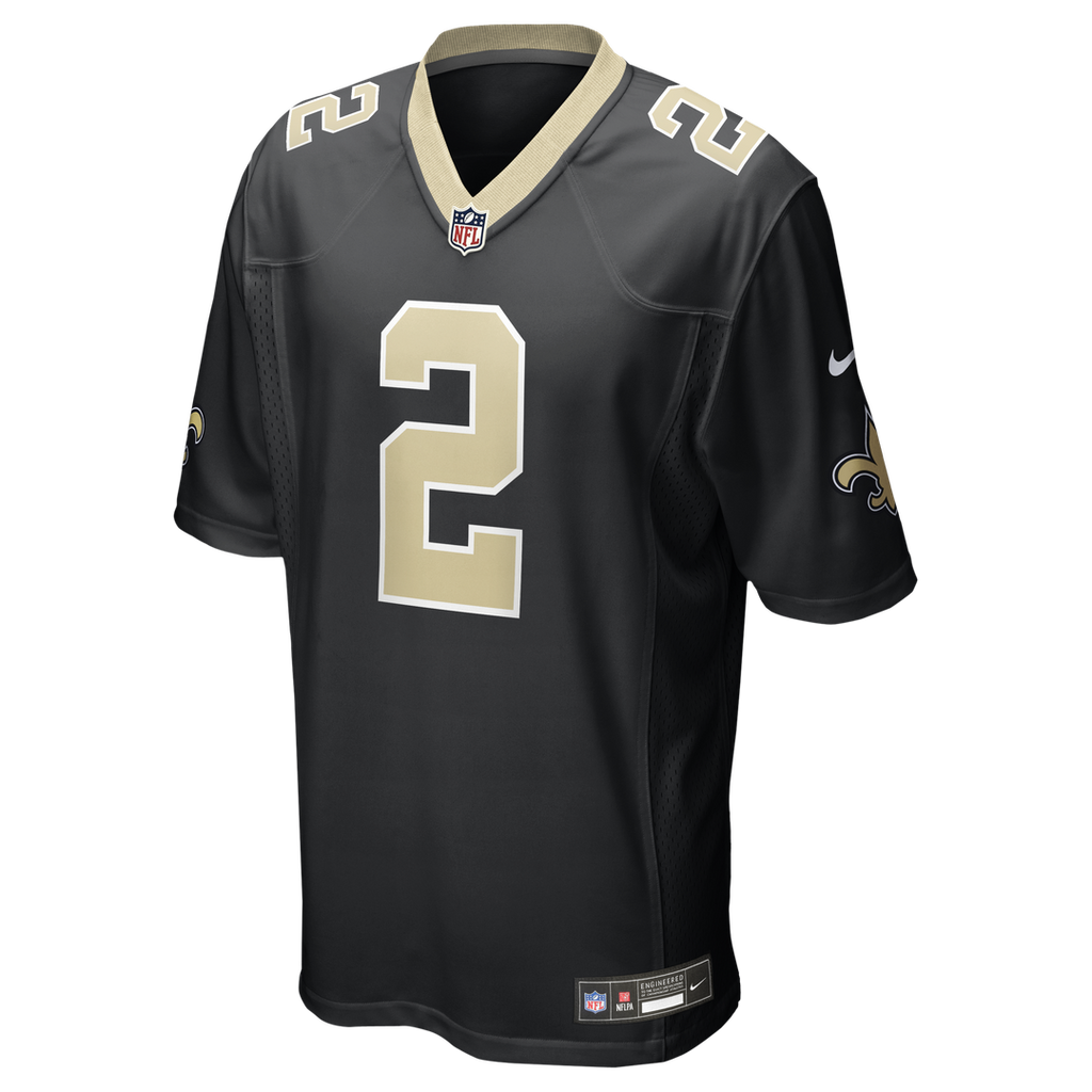 Spencer Rattler New Orleans Saints Team Game Jersey - Black