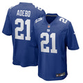 Paulson Adebo New York Giants Team Game Jersey - Royal