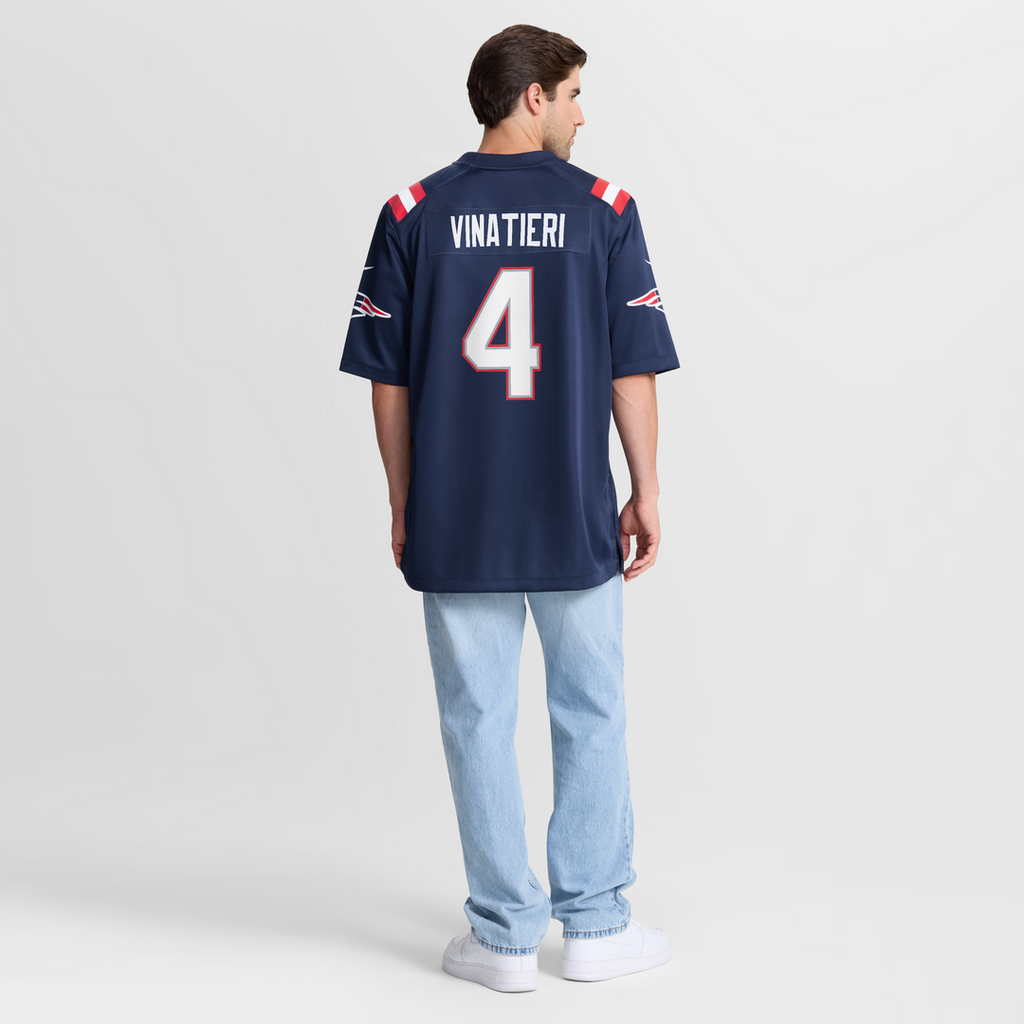Adam Vinatieri New England Patriots Team Retired Game Jersey - Navy