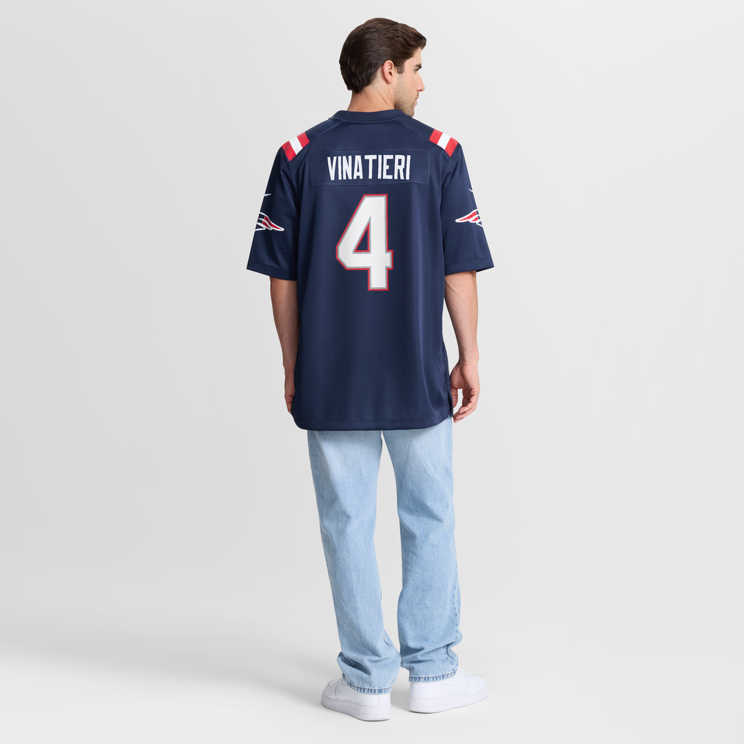 Adam Vinatieri New England Patriots Team Retired Game Jersey - Navy