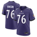 Carson Vinson Baltimore Ravens Team Game Jersey - Purple