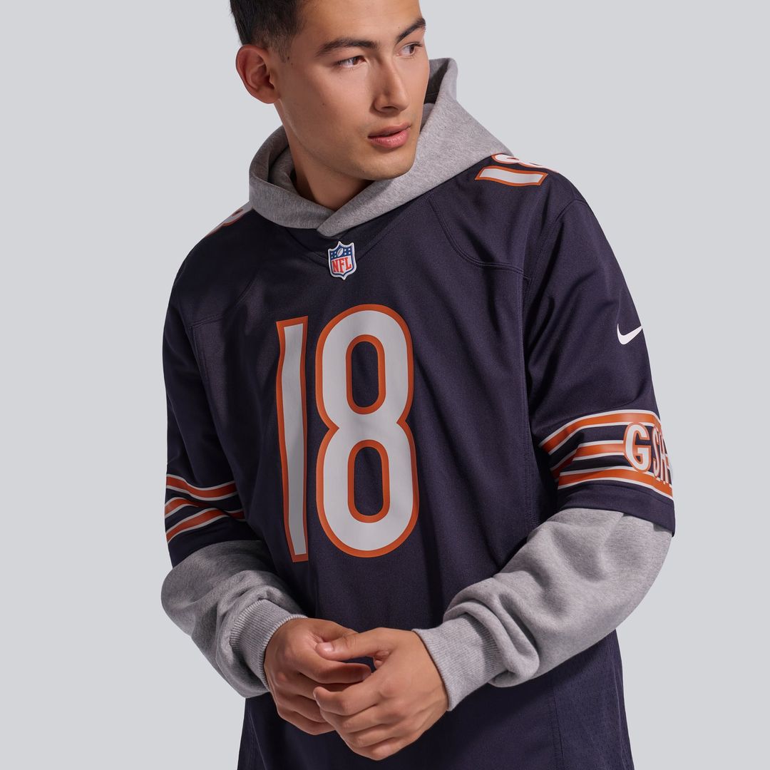 Caleb Williams Chicago Bears First Round Pick Player Game Jersey - White