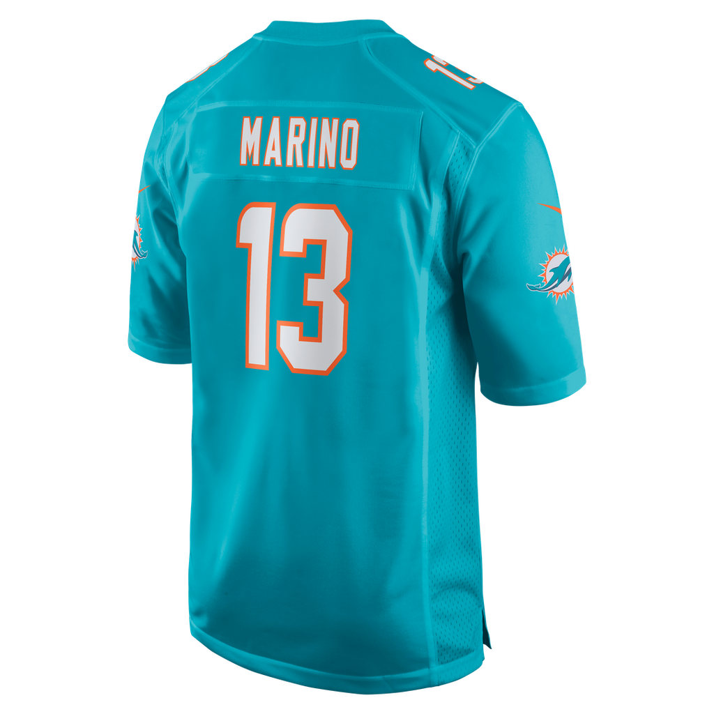 Dan Marino Miami Dolphins Game Retired Player Jersey - Aqua