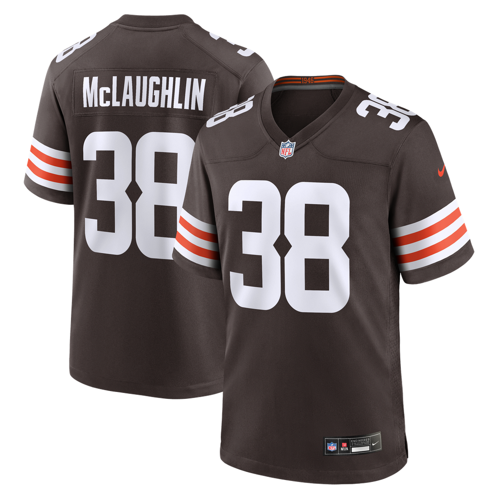 Jaleel McLaughlin Cleveland Browns Team Game Jersey - Brown