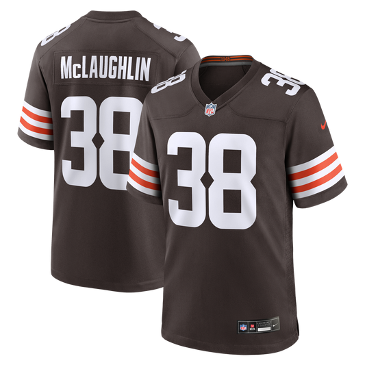 Jaleel McLaughlin Cleveland Browns Team Game Jersey - Brown