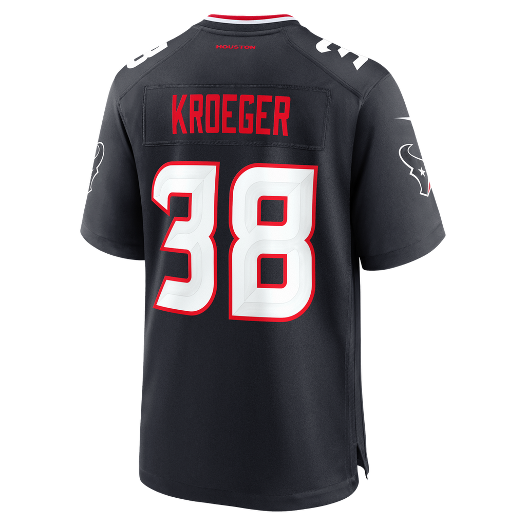 Kai Kroeger Houston Texans Team Game Jersey - Navy